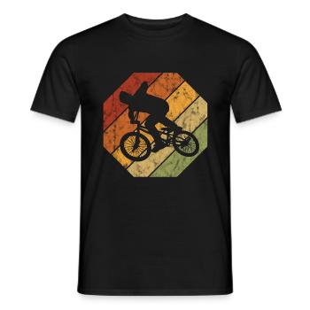 BMX Bike Bike Retro Gift Bicycle Motocross - Men's T-Shirt - black - Front - AI Model Male 178 light (178cm)