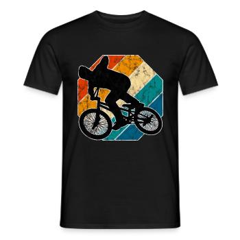 BMX Bike Bike Retro Gift Bicycle Motocross - Men's T-Shirt - black - Front - AI Model Male 178 light (178cm)