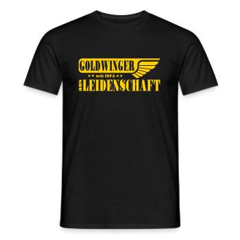Motorrad Biker Goldwing Goldwinger Leidenschaft - Männer T-Shirt - Schwarz - Vorne - AI Model Male 178 light (178cm)