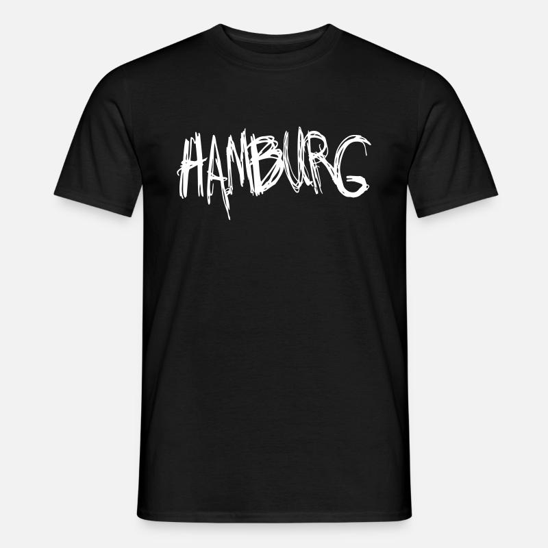 Hamburg - Männer T-Shirt - Schwarz