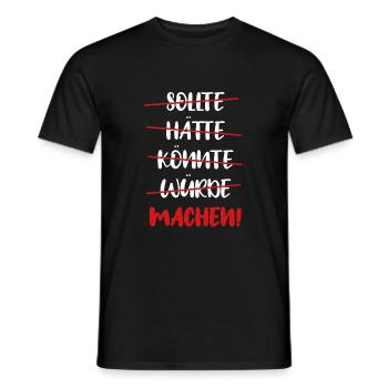 Make it easy! - Men's T-Shirt - black - Front - AI Model Male 178 light (178cm)
