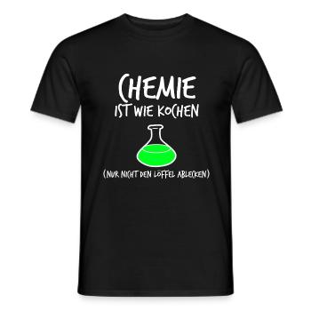 Chimistes - T-shirt homme - noir - Devant - AI Model Male 178 light (178cm)