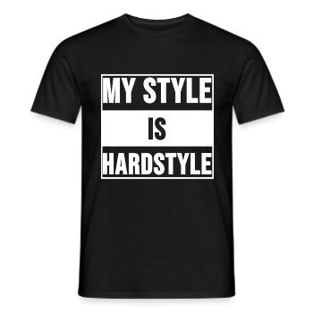 Hardstyle - T-shirt uomo - nero - Fronte - AI Model Male 178 light (178cm)