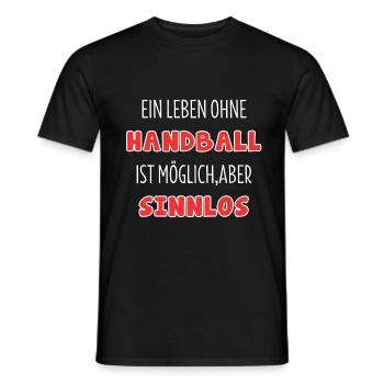 Handball TShirt Handballer Team Sport Geschenk - Männer T-Shirt - Schwarz - Vorne - AI Model Male 178 light (178cm)