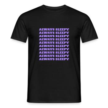Toujours somnolent - T-shirt homme - noir - Devant - AI Model Male 178 light (178cm)