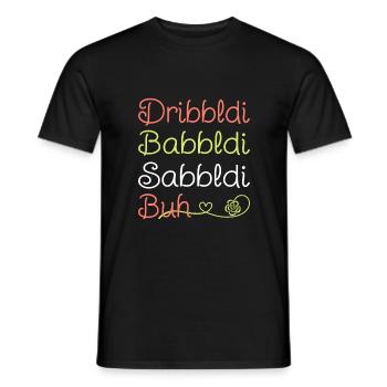Sabbldi - Männer T-Shirt - Schwarz - Vorne - AI Model Male 178 light (178cm)