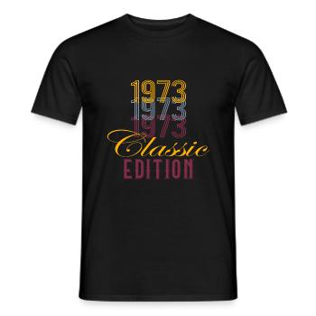 1973 Classic Edition - Männer T-Shirt - Schwarz - Vorne - AI Model Male 178 light (178cm)