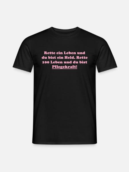 Pflegekraft - Männer T-Shirt - Schwarz