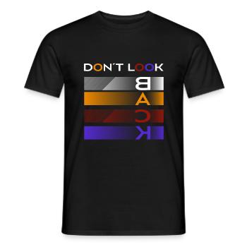 Ne regardez pas en arrière - T-shirt homme - noir - Devant - AI Model Male 178 light (178cm)