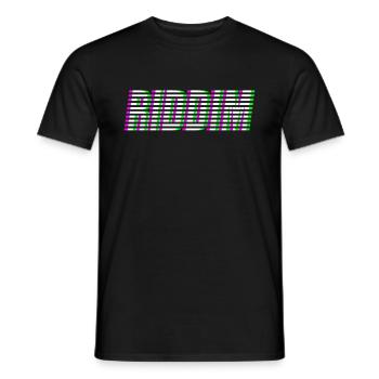 RIDDIM - Men's T-Shirt - black - Front - AI Model Male 178 light (178cm)