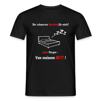 Der schwerste Abschied - Männer T-Shirt - Schwarz - Vorne - AI Model Male 178 light (178cm)