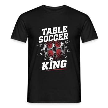 Table Soccer King Wuzzler Tischkicker Tischfußball - Männer T-Shirt - Schwarz - Vorne - AI Model Male 178 light (178cm)