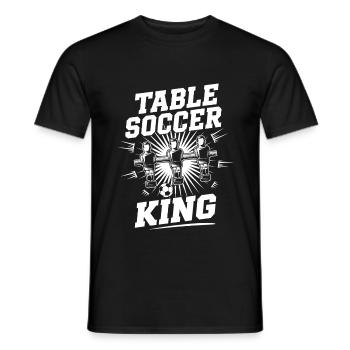 Table Soccer King Kickern Kickerspieler - Männer T-Shirt - Schwarz - Vorne - AI Model Male 178 light (178cm)
