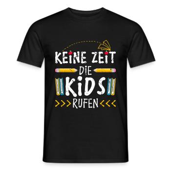 Lehrer Spruch Lustig Schule - Männer T-Shirt - Schwarz - Vorne - AI Model Male 178 light (178cm)