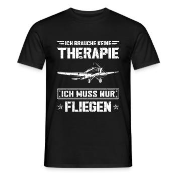 Modellflieger Flugzeug Pilot - Männer T-Shirt - Schwarz - Vorne - AI Model Male 178 light (178cm)