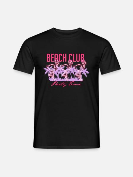 Flamingo party - Men's T-Shirt - black