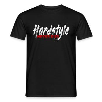 Hardstyle Rave Raver - Männer T-Shirt - Schwarz - Vorne - AI Model Male 178 light (178cm)