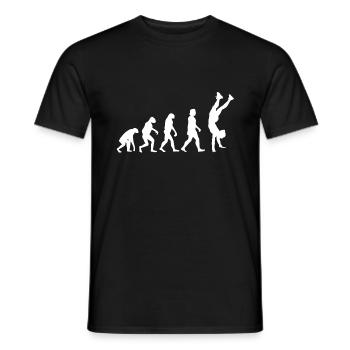 Evolution du poirier de gymnastique - T-shirt homme - noir - Devant - AI Model Male 178 light (178cm)