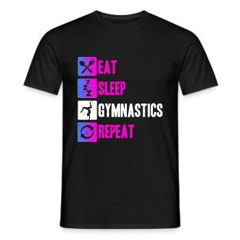Turnen Gymnsatik Turnsport Trainer Sportverein Tur - Männer T-Shirt - Schwarz - Vorne - AI Model Male 178 light (178cm)