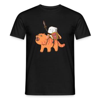 Sushi Katze Japan Essen Suess lustig - Männer T-Shirt - Schwarz - Vorne - AI Model Male 178 light (178cm)