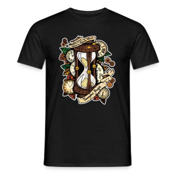 tempus - Männer T-Shirt - Schwarz - Vorne - AI Model Male 178 light (178cm)