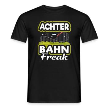 Achterbahn Freizeitpark - Männer T-Shirt - Schwarz - Vorne - AI Model Male 178 light (178cm)