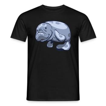 Lamantins lamantins - T-shirt homme - noir - Devant - AI Model Male 178 light (178cm)