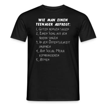 13. Geburtstag Teeny Teenager Teenie - Männer T-Shirt - Schwarz - Vorne - AI Model Male 178 light (178cm)