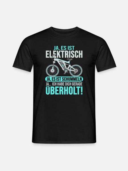 Ebike - Männer T-Shirt - Schwarz