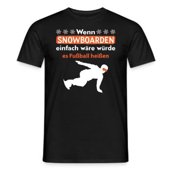 Snowboarder Snowboarden Snowboard - Männer T-Shirt - Schwarz - Vorne - AI Model Male 178 light (178cm)