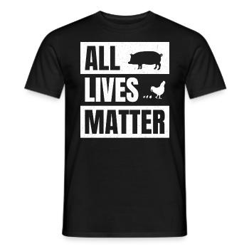 Activiste des droits des animaux activiste des droits des animaux veganisme vegan - T-shirt homme - noir - Devant - AI Model Male 178 light (178cm)