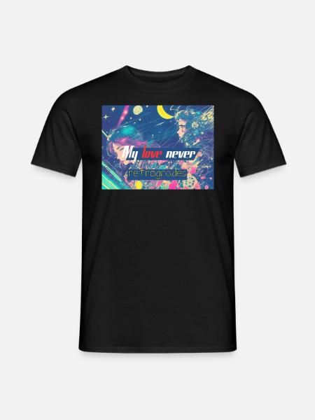 My Love Never Retrogrades - Men's T-Shirt - black