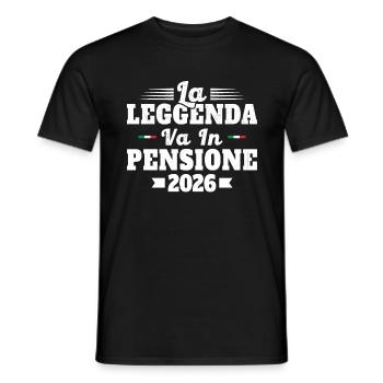 Humour Cadeau Retraité - 2026 Retraité En 2026 - T-shirt homme - noir - Devant - AI Model Male 178 light (178cm)