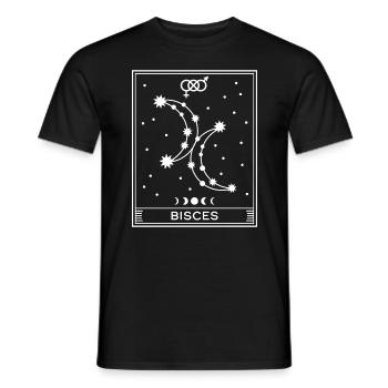Bisces - T-shirt homme - noir - Devant - AI Model Male 178 light (178cm)