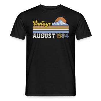 30th Birthday Original August 1994 Vintage 1994 - Men's T-Shirt - black - Front - AI Model Male 178 light (178cm)