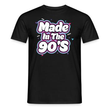 90er Jahre 90s Retro Geschenk - Männer T-Shirt - Schwarz - Vorne - AI Model Male 178 light (178cm)