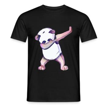 Panda - T-shirt homme - noir - Devant - AI Model Male 178 light (178cm)