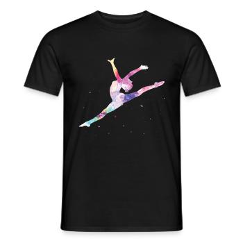 Competitive sports Ballet - Men's T-Shirt - black - Front - AI Model Male 178 light (178cm)
