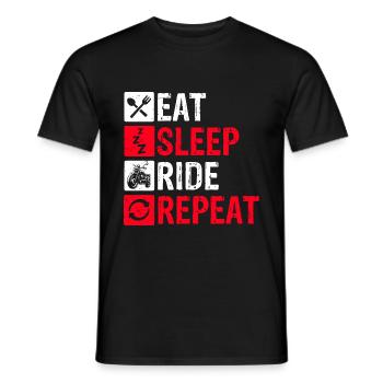 Geschenk Überraschung Motorrad Fahrradfans Hobbybi - Männer T-Shirt - Schwarz - Vorne - AI Model Male 178 light (178cm)