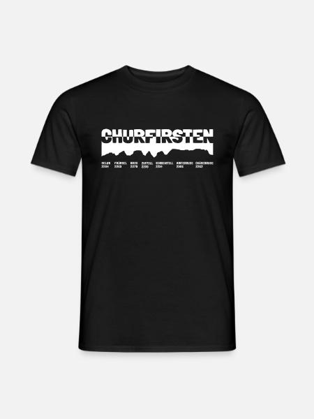 Sieben Churfirsten Toggenburg Schweiz Berg Wandern - Männer T-Shirt - Schwarz
