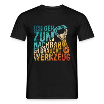 Einweihungsparty Bier Umzug Geschenk für Lieblings - Männer T-Shirt - Schwarz - Vorne - AI Model Male 178 light (178cm)
