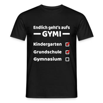 Einschulung Gymnasium 5. Klasse - Männer T-Shirt - Schwarz - Vorne - AI Model Male 178 light (178cm)