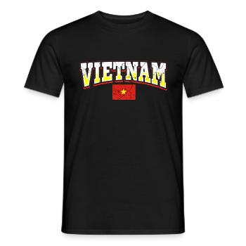 Vietnam - Männer T-Shirt - Schwarz - Vorne - AI Model Male 178 light (178cm)