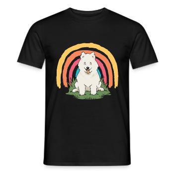 Chow Chow Welpe Welpe Haustier Hundeliebhaber Hund - Männer T-Shirt - Schwarz - Vorne - AI Model Male 178 light (178cm)