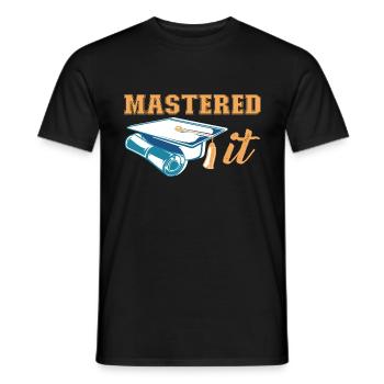 Master Diplôme d’études supérieures Master - T-shirt homme - noir - Devant - AI Model Male 178 light (178cm)
