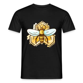 Bees Beekeepers Honey Bees Honey Lovers Honey Lovers - Men's T-Shirt - black - Front - AI Model Male 178 light (178cm)