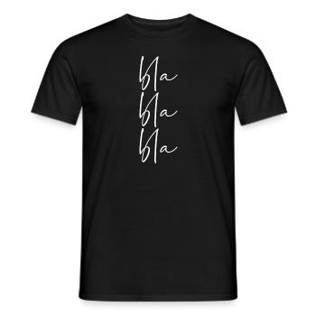 Bla bla bla - Men's T-Shirt - black - Front - AI Model Male 178 light (178cm)