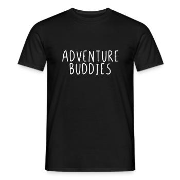 Adventure buddies - Men's T-Shirt - black - Front - AI Model Male 178 light (178cm)
