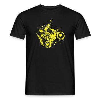 Motocross Motorcross Motorsport VTT - T-shirt homme - noir - Devant - AI Model Male 178 light (178cm)