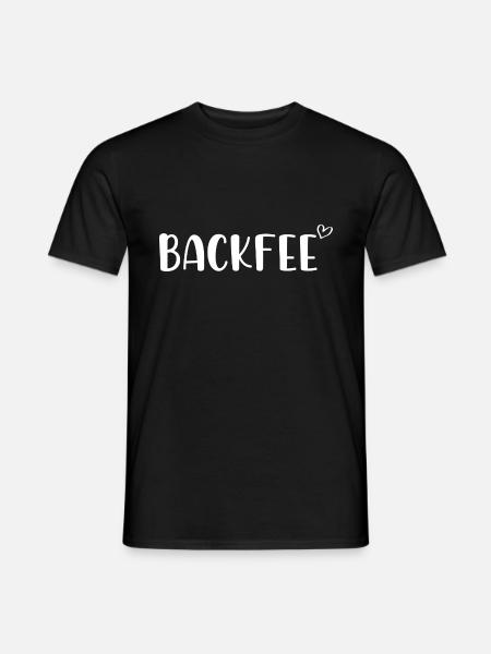 Backfee - Männer T-Shirt - Schwarz
